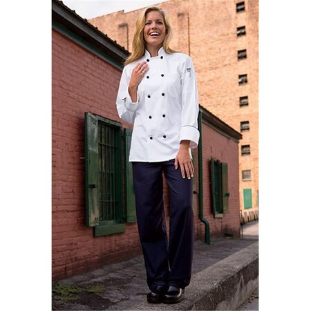 Nathan Caleb Barcelona Knot Piping Coat in White/Black - 3XLarge NA2505295